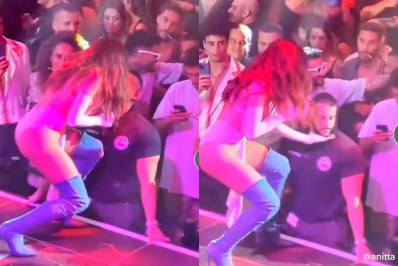 Vídeo em que Anitta supostamente beija segurança viraliza na web; cantora nega