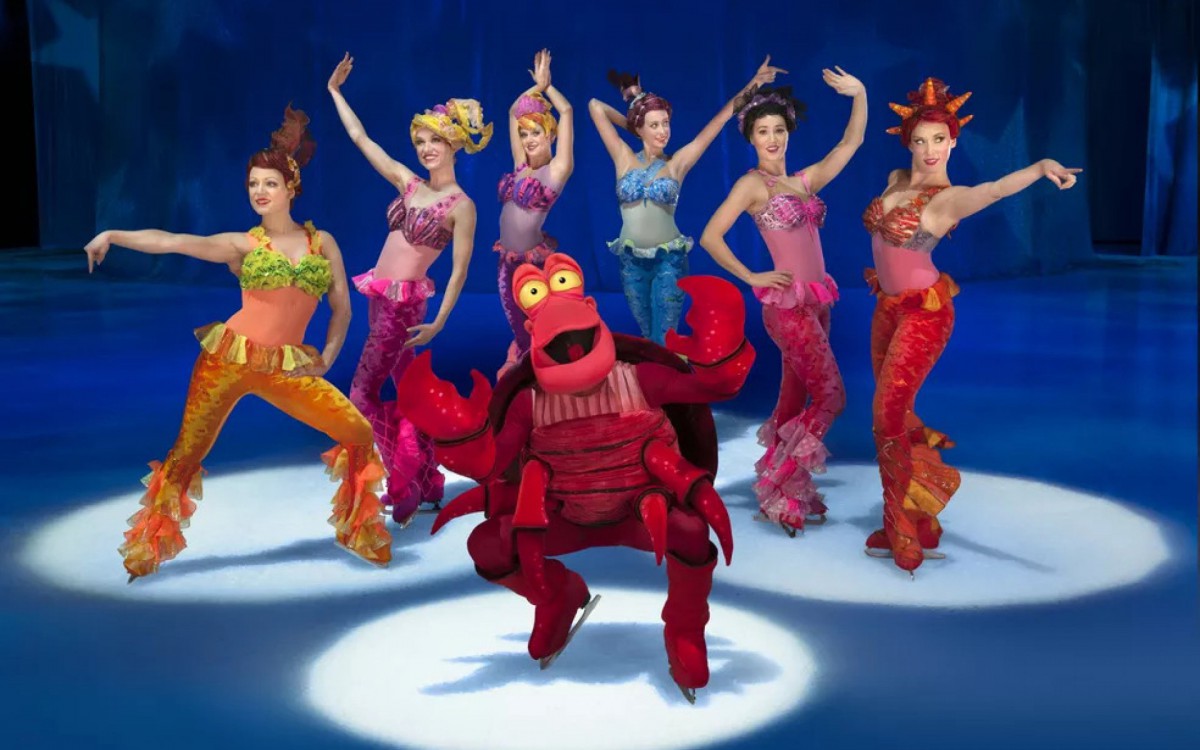 'Disney On Ice' traz personagens de 'Moana', 'Frozen' e 'A Pequena Sereia' em um espetáculo de patinação no gelo - Divulgação/Feld Entertainment