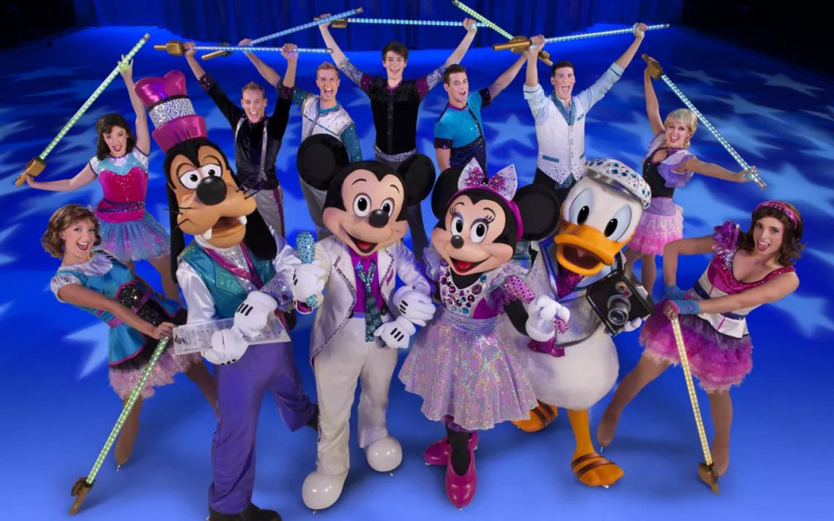 Mickey Mouse e seus amigos abrem a festa no 'Disney On Ice', que fica em cartaz até domingo, no Maracanãzinho - Divulgação/Feld Entertainment