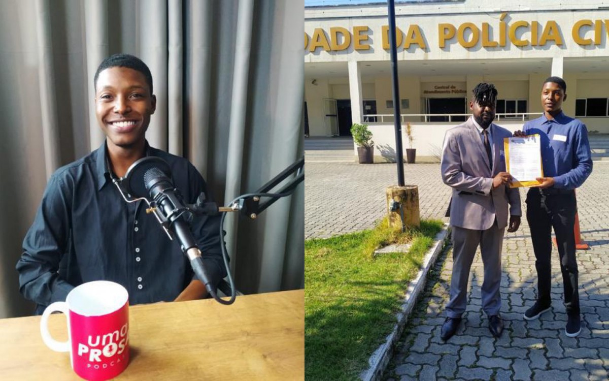 Wagner e seu advogado, Guilherme Teixeira, já apresentaram a queixa-crime na Cidade da Polícia, no Rio de Janeiro