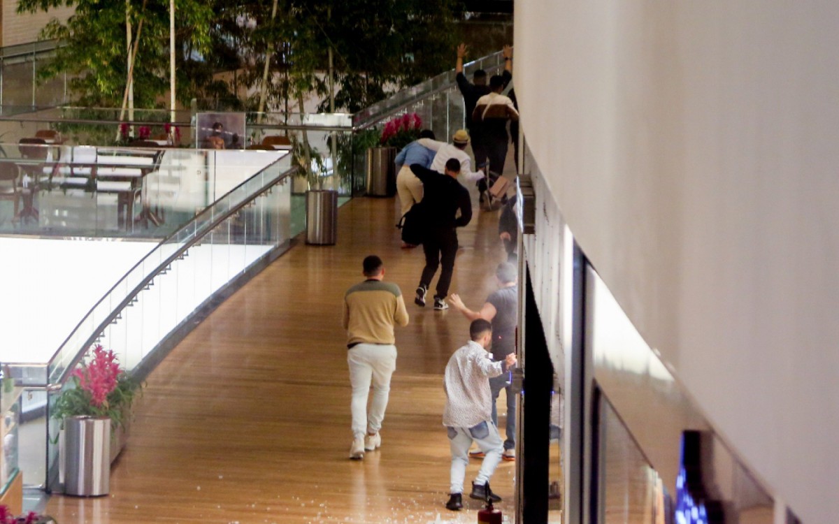Tentativa de assalto em joalheria no Village Mall - Foto: Ag.News
