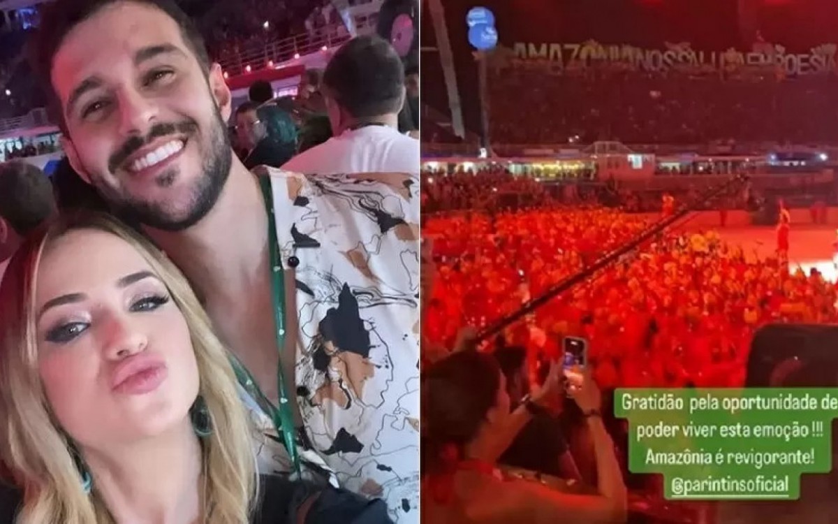 Rodrigo Mussi posou com famosos e se emocionou com a festa de Parintins, em Manaus - Reprodução/Instagram