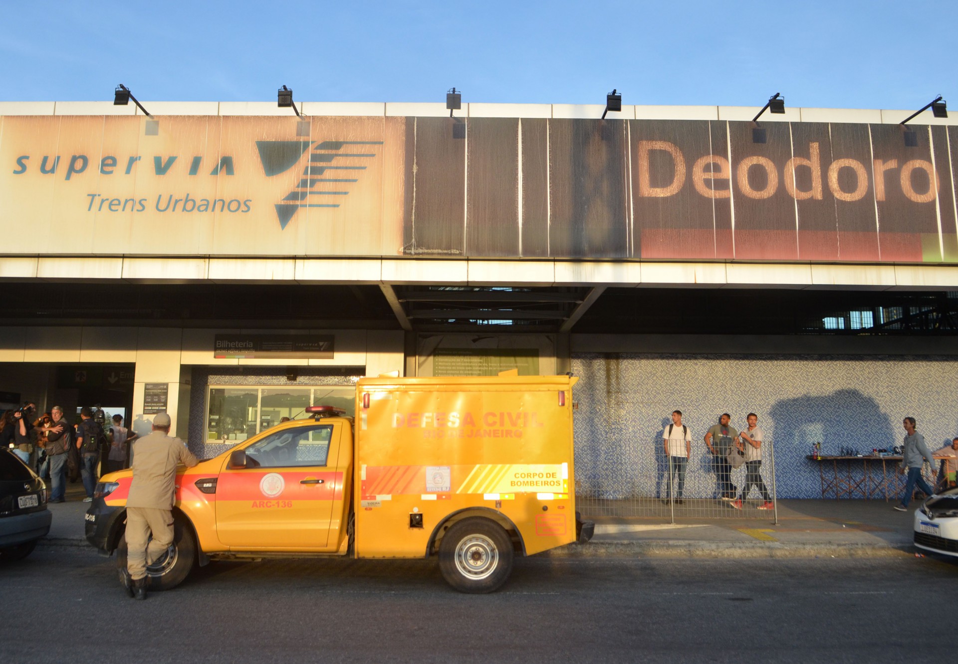 Esta&ccedil;&atilde;o de Deodoro, onde ocorreu o assassinato no trem do ramal Santa Cruz na tarde desta segunda-feira - Sandro Vox / Ag&ecirc;ncia O Dia 