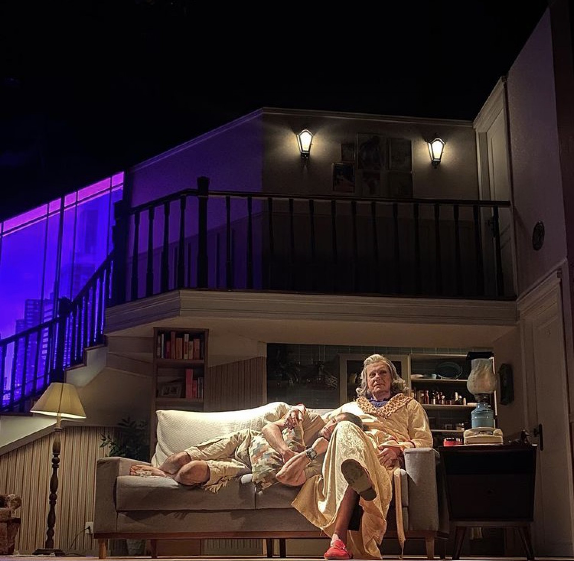 Luiz Fernando Guimarães e Bruno Gissoni na peça 'Ponto a Ponto' - Reprodução / Instagram