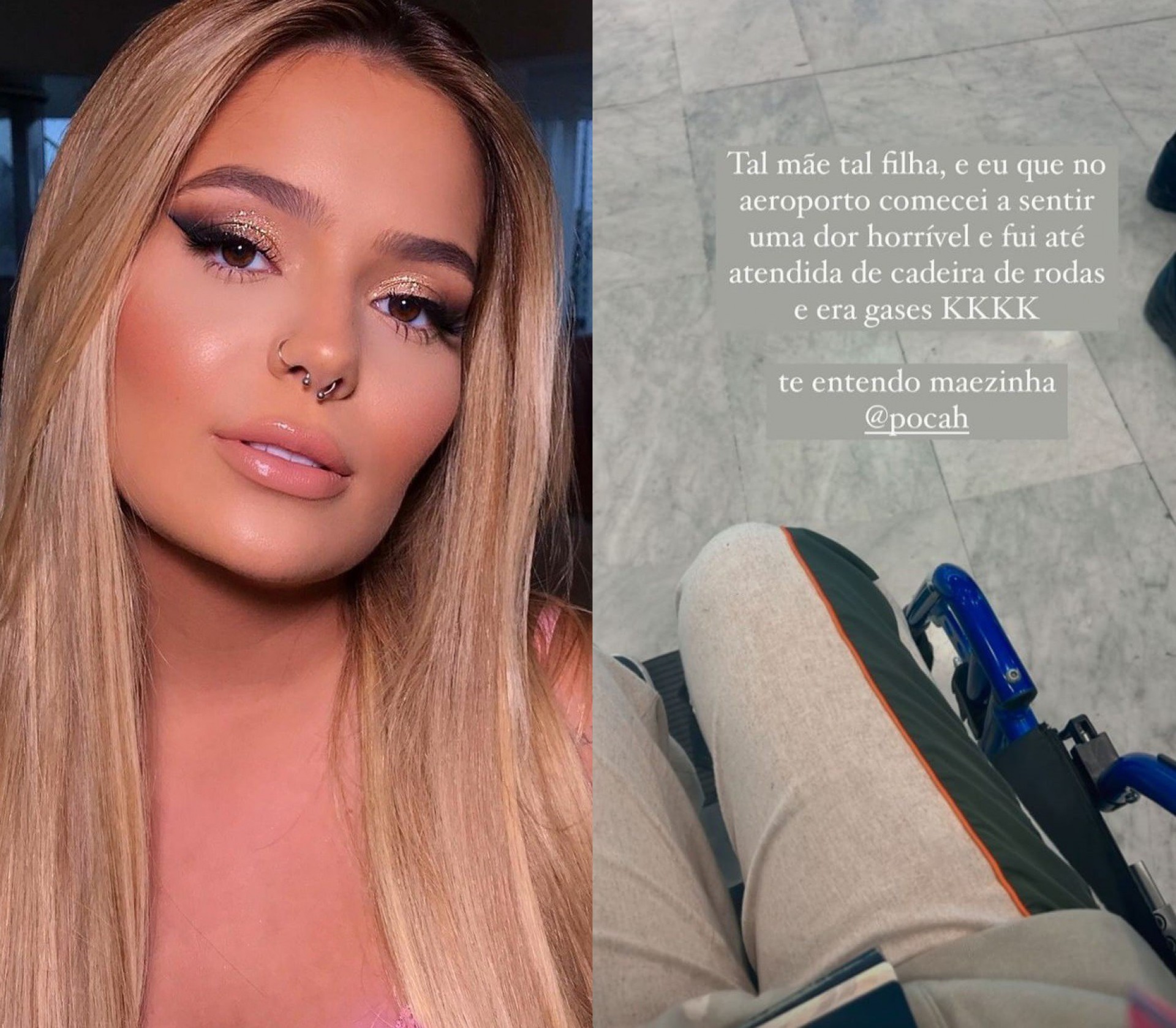 Viih Tube sentiu fortes dores e foi socorrida em aeroporto - Reprodução/Instagram