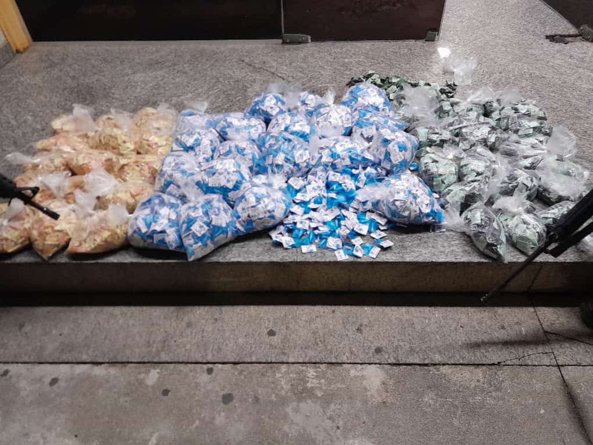 Ação resultou na apreensão de 494 cápsulas de cocaína, 35 sacos de cocaína e 20 sacolas - Divulgação