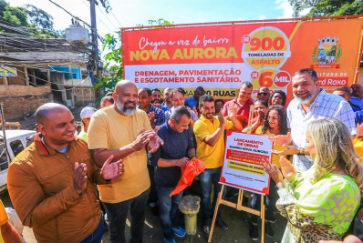 Belford Roxo: Prefeitura lança obras em mais de 50 ruas dos bairros Nova Aurora e São Francisco de Assis