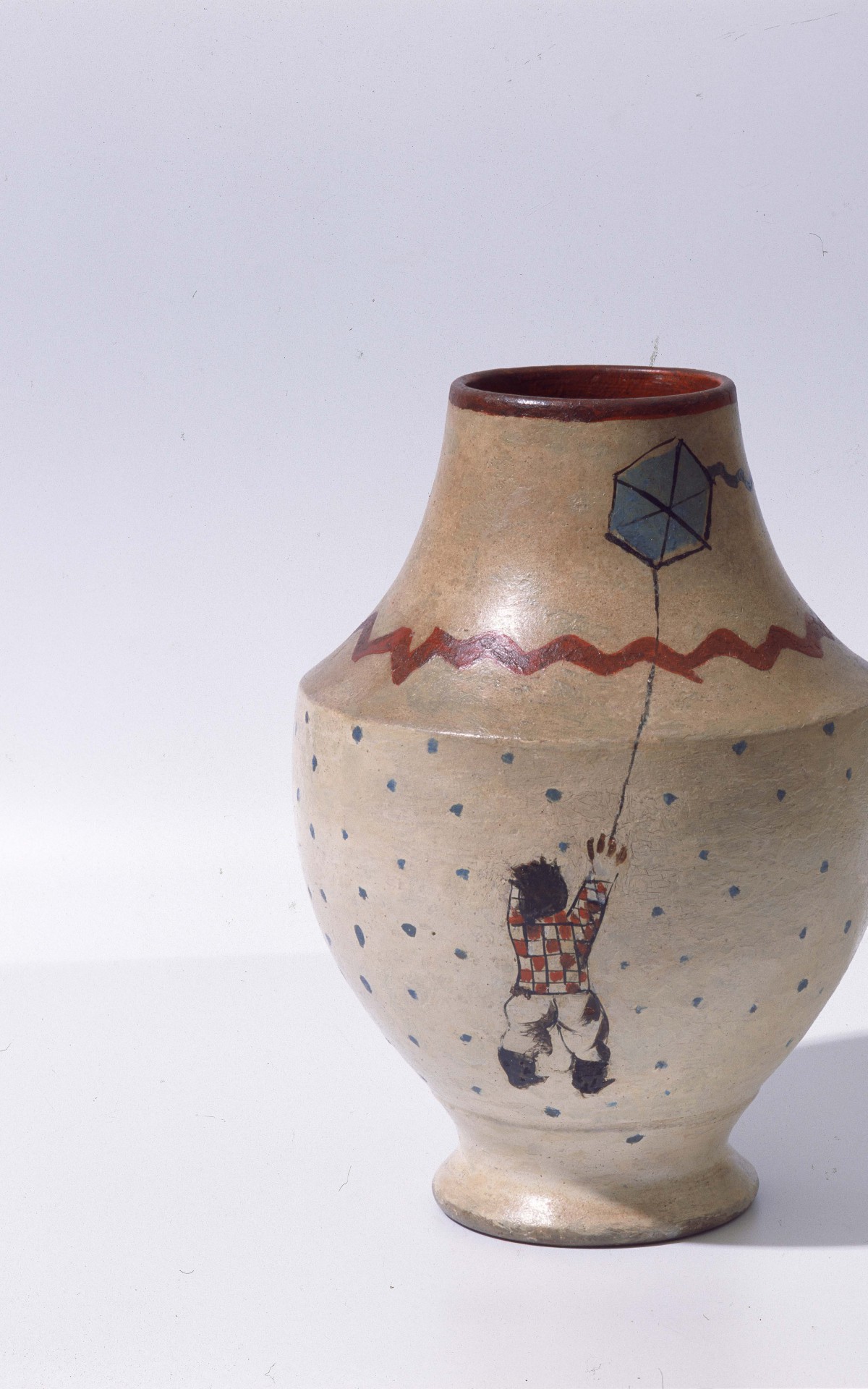 Cer&acirc;mica 'Menino Soltando Pipa' (1958), Candido Portinari. Ser&aacute; exposta em 'Portinari Raros', no CCBB-RJ