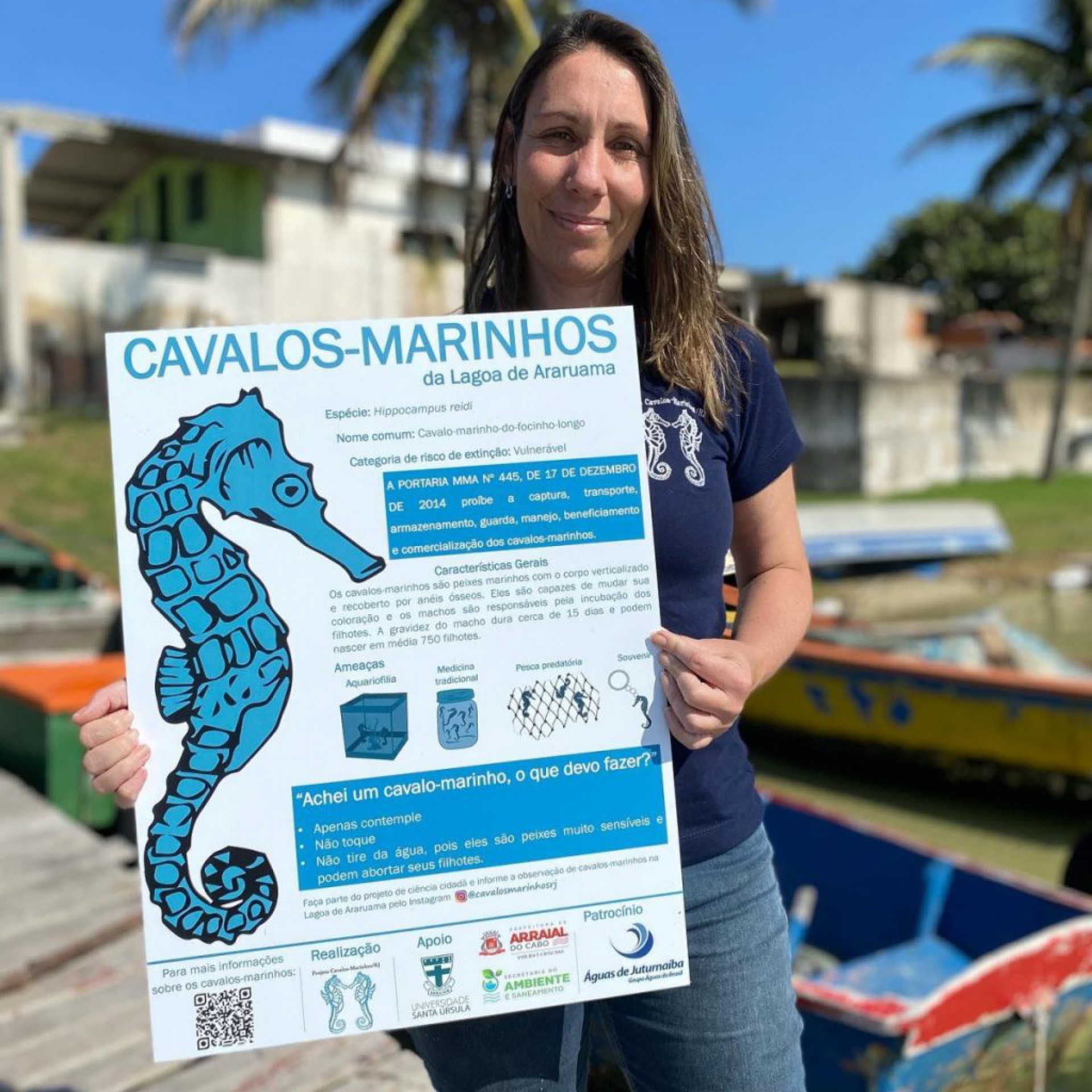 O Projeto Cavalos-Marinhos já existe há 20 anos, mas monitora a Laguna desde maio do ano passado - Sabrina Sá (RC24h)