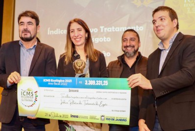 Quissamã recebe prêmio do ICMS Ecológico 2021 na área de Tratamento de Esgoto