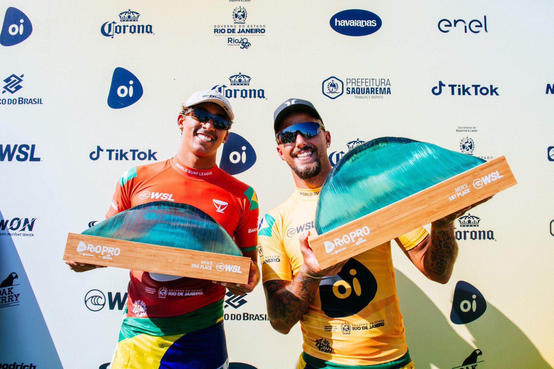 Filipe Toledo e Samuel Pupo no Oi Rio Pro em Saquarema - Thiago Diz/Divulga&ccedil;&atilde;o WSL