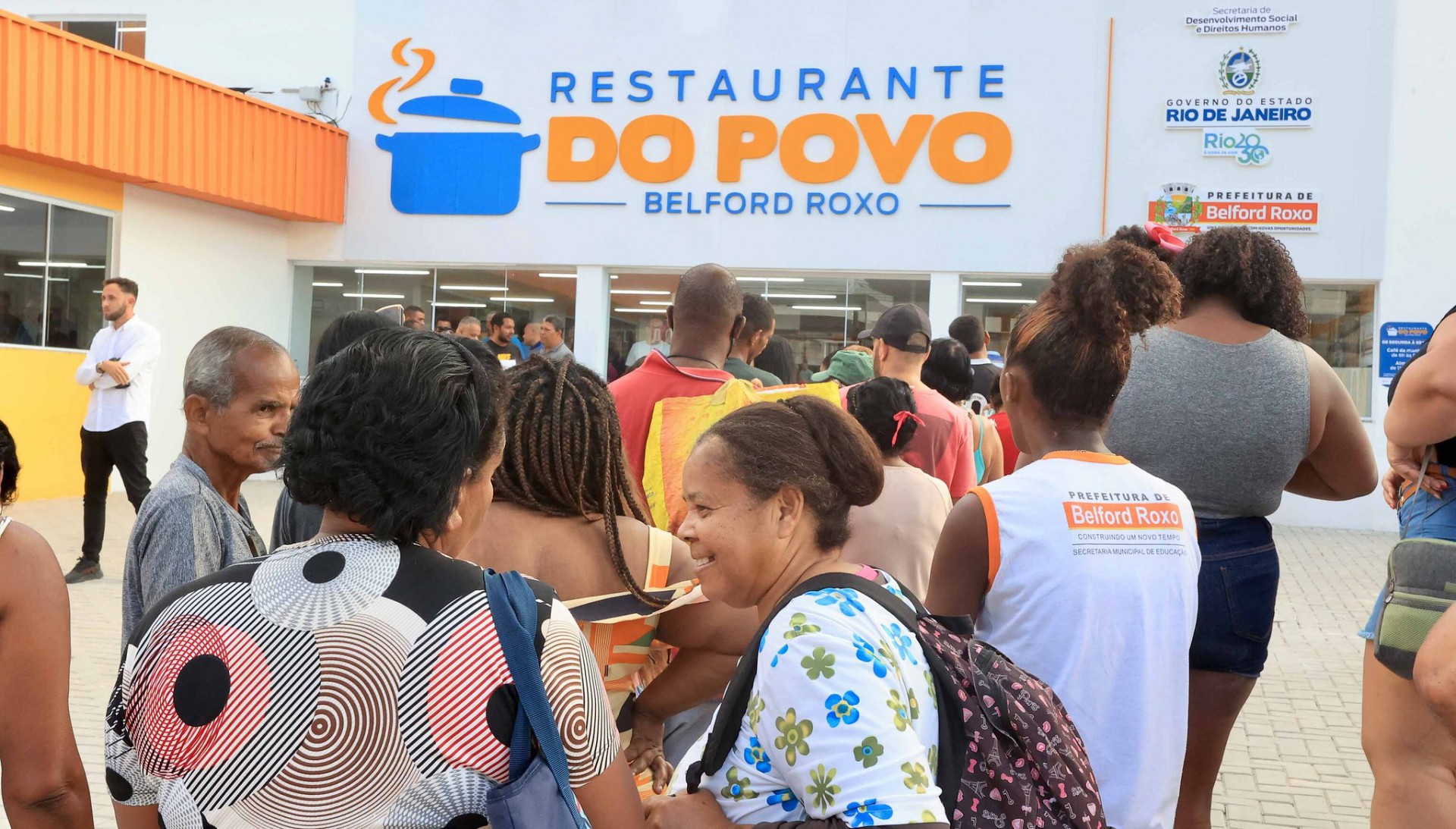 Inaugura&ccedil;&atilde;o de Restaurante do Povo em Belford Roxo - Rog&eacute;rio Santana / Governo RJ