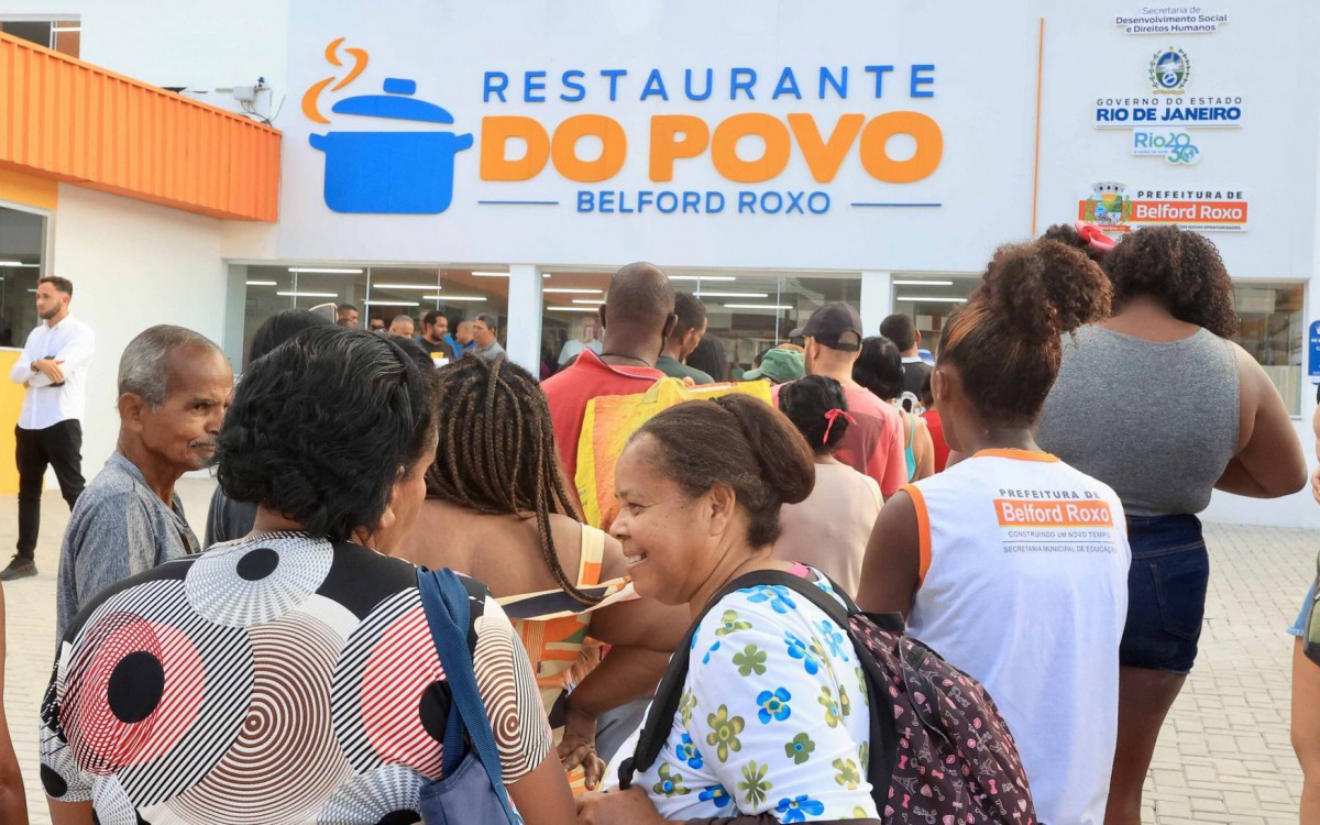 Inaugura&ccedil;&atilde;o de Restaurante do Povo em Belford Roxo