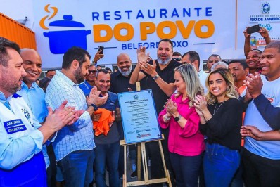Prefeito Waguinho e Governador Cláudio Castro inauguram Restaurante do Povo em Belford Roxo