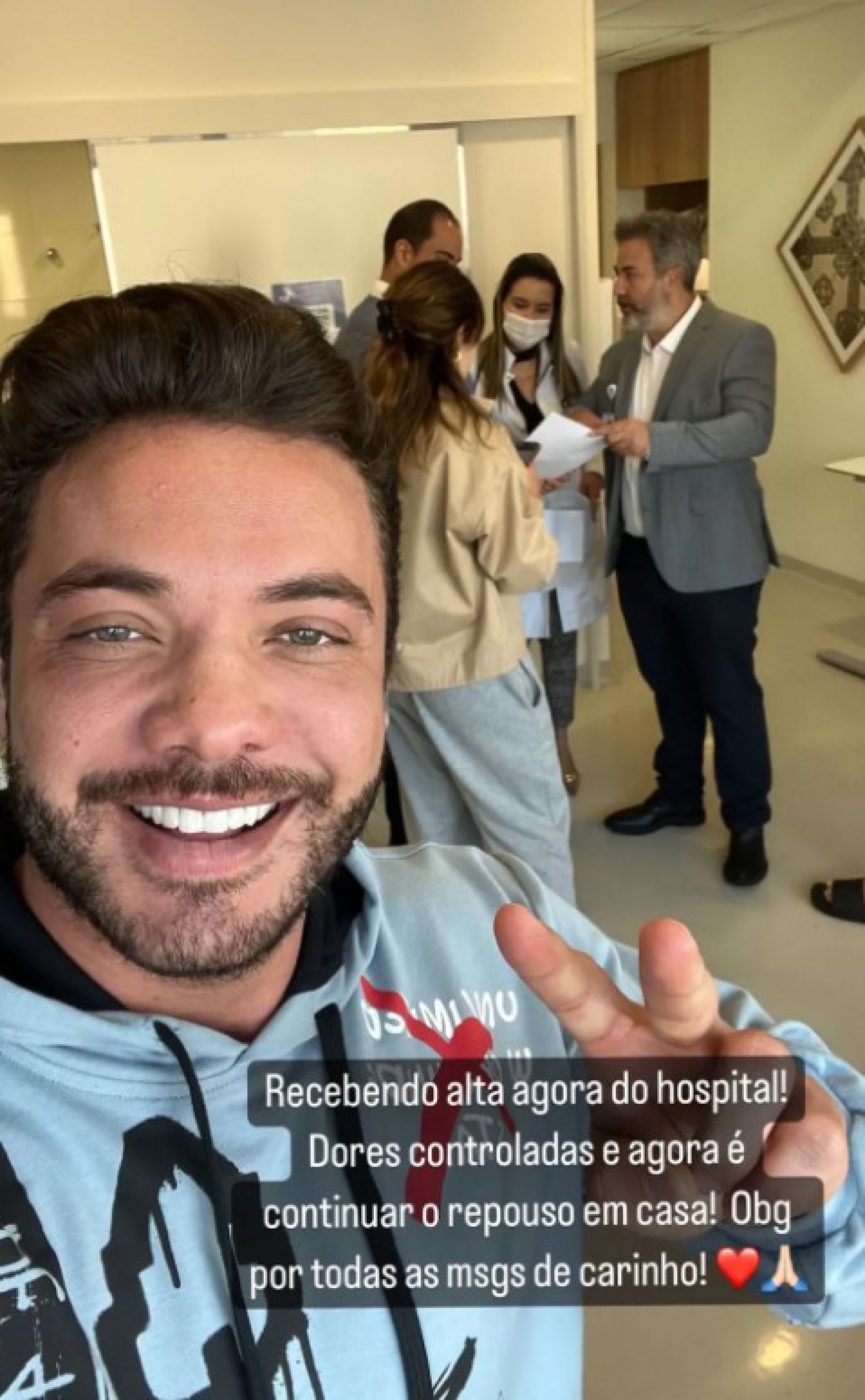 Wesley Safadão recebe alta hospitalar - Reprodução/Instagram