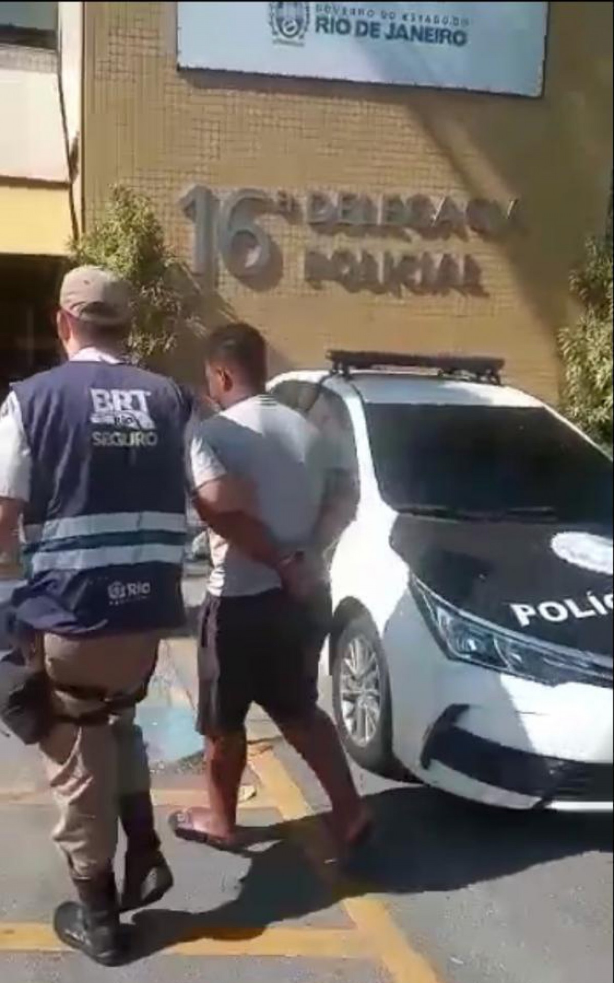 Agentes do BRT Seguro prendem homem que havia depredado uma esta&ccedil;&atilde;o no in&iacute;cio de junho
