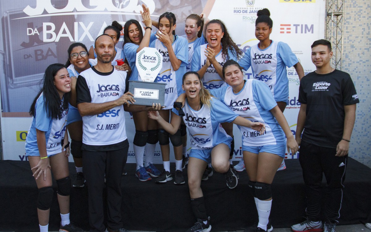 São João de Meriti 02/07/2022 - 23ª edição dos jogos da baixada, realizado no SESC de São João de Meriti neste sábado (02) Na Foto aparece Dinho Meriti, Marcelo Rangel do jornal O Dia  :Fotos Erica Martin/ Agência O Dia