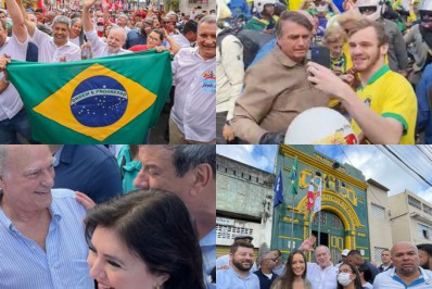 Pré-candidatos ao Planalto testam popularidade em ato cívico em Salvador