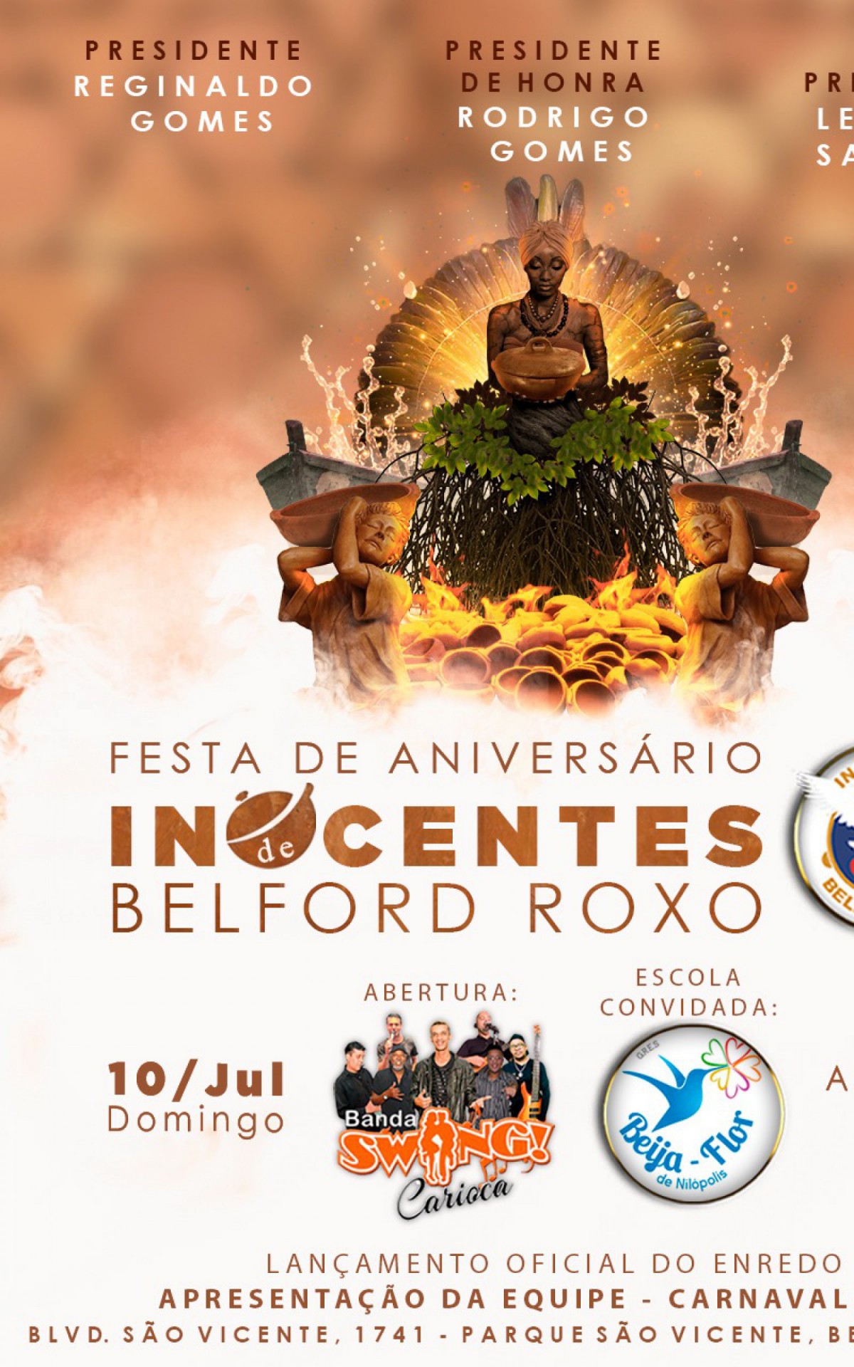 A Inocentes de Belford Roxo celebra no domingo (10/07) 29 anos de funda&ccedil;&atilde;o
