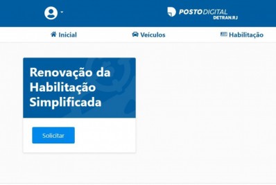 Detran.RJ simplifica renovação da habilitação pelo site; confira passo a passo