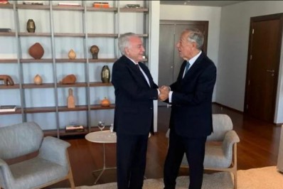 Em reunião com Temer, presidente de Portugal discute relação com Brasil sem citar Bolsonaro