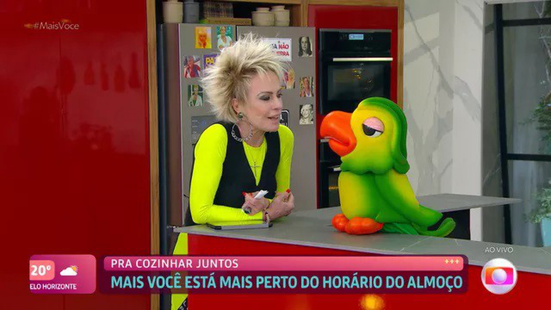 Ana Maria Braga durante o 'Mais Você' - Reprodução da TV Globo