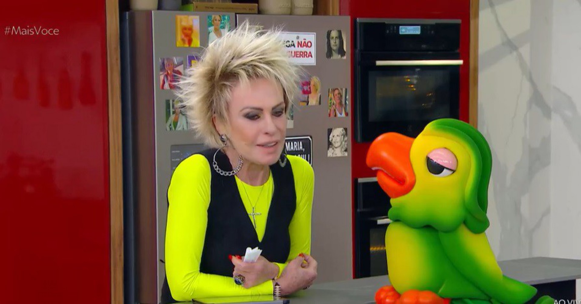 Ana Maria Braga durante o 'Mais Você' - Reprodução da TV Globo