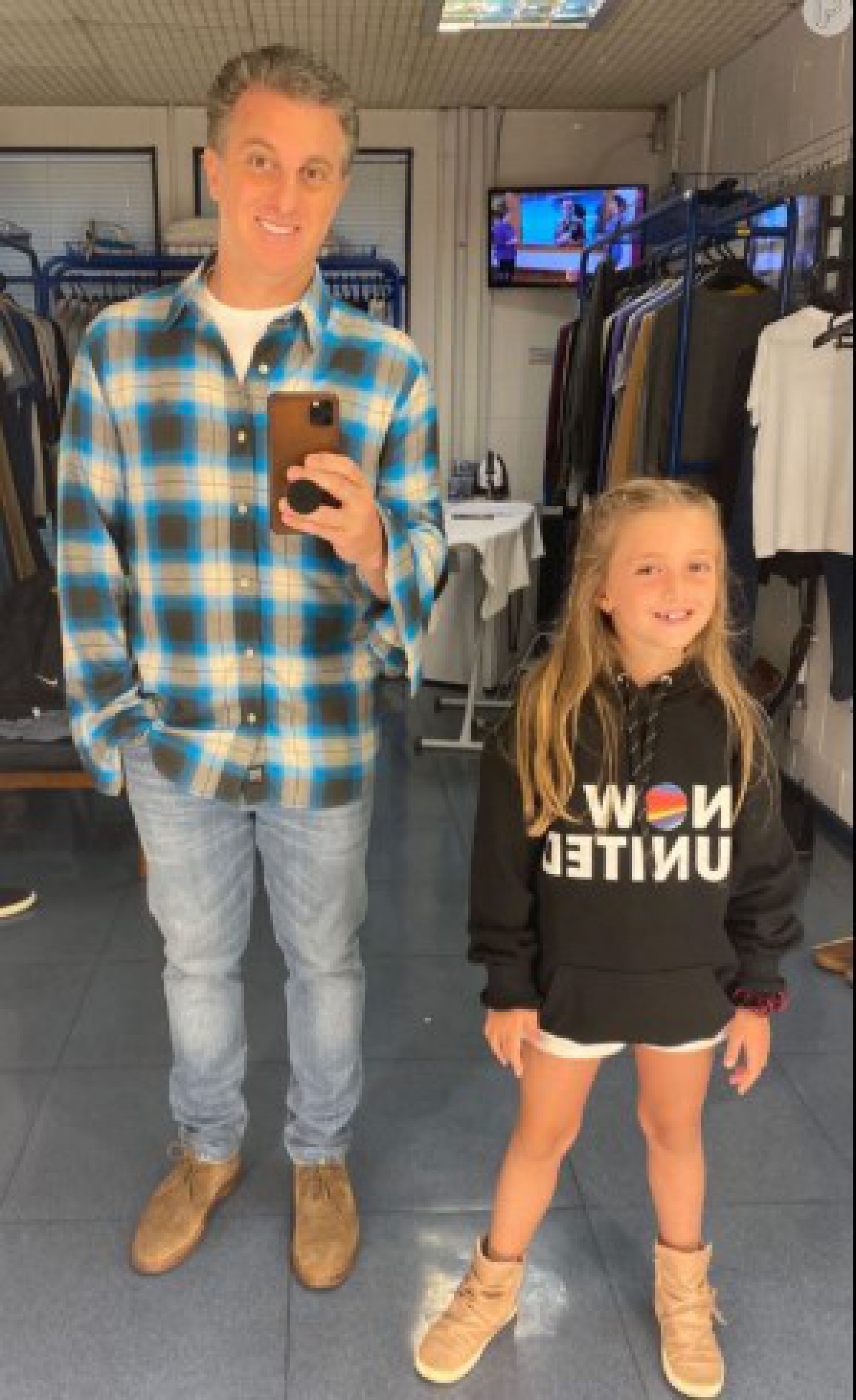 Luciano Huck e a filha, Eva - Reprodução/Instagram