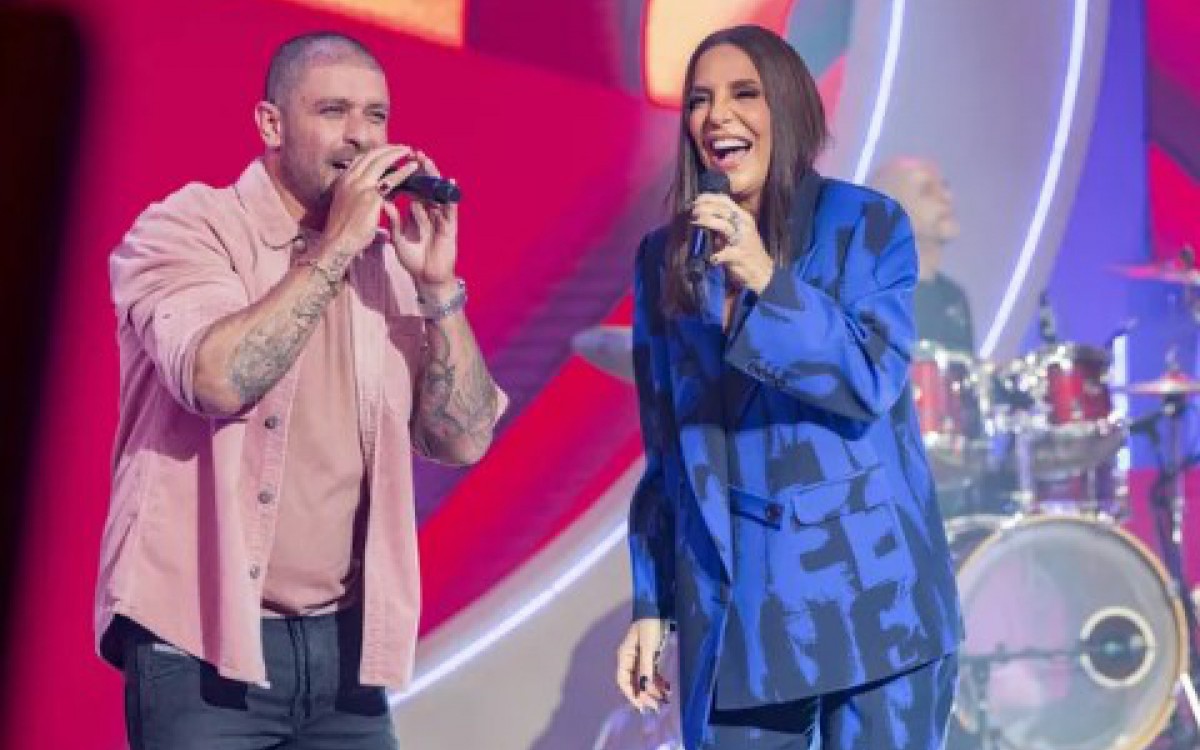 Diogo Nogueira marcou presença na primeira gravação do novo programa de Ivete Sangalo - Globo/Fábio