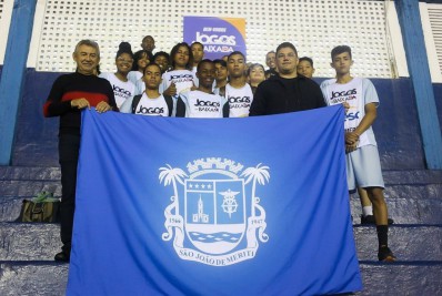 Meriti sobe ao pódio final e fica em terceiro lugar geral nos Jogos da Baixada 2022