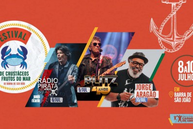26° Festival de Crustáceos e Frutos do Mar de Barra de São João acontece nos dias 8, 9 e 10 de julho