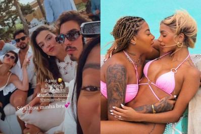 Ludmilla posa com famosos na Espanha e lamenta: 'Só faltou minha Brunna'