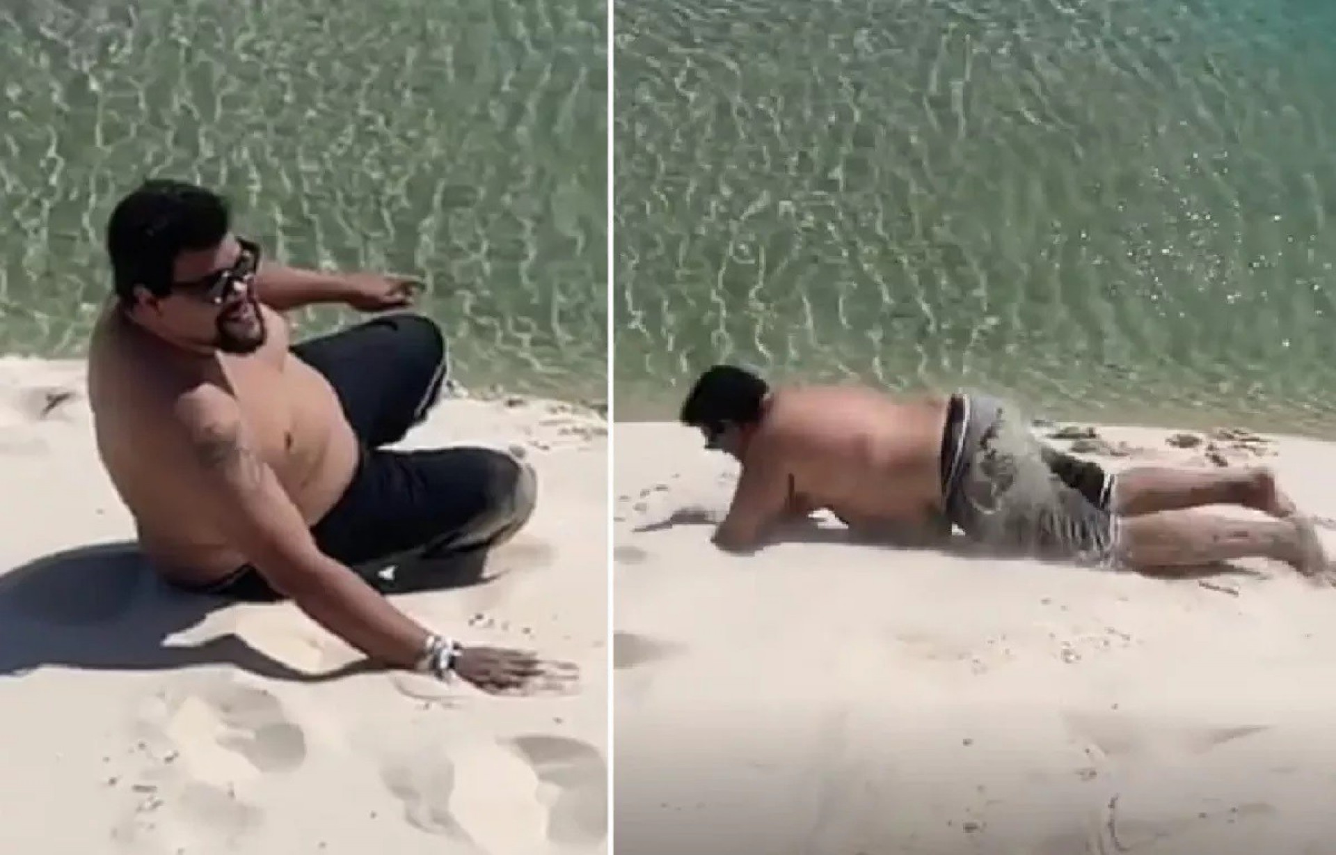 Babu Santana se diverte em duna de areia no Maranhão - Reprodução / Instagram