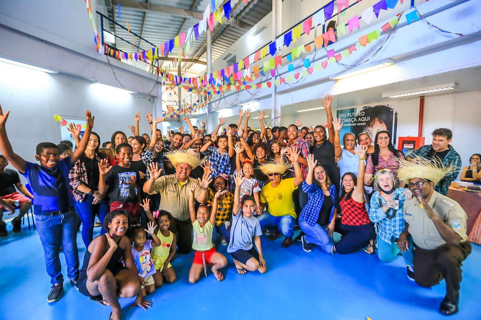 Guardas mirins se confraternizaram com festa junina no polo Cederj - Rafael Barreto / PMBR