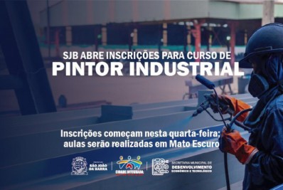 Parceria da prefeitura com Firjan define curso de pintor industrial, com inscrições até 13 de julho
