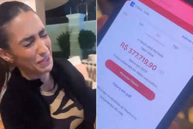 Gabi Brandt mostra fatura de R$ 377 mil nas redes sociais: 'Não sei como vou pagar'