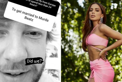 Anitta e namorado fazem pegadinha nas redes: 'Acabamos de nos casar'