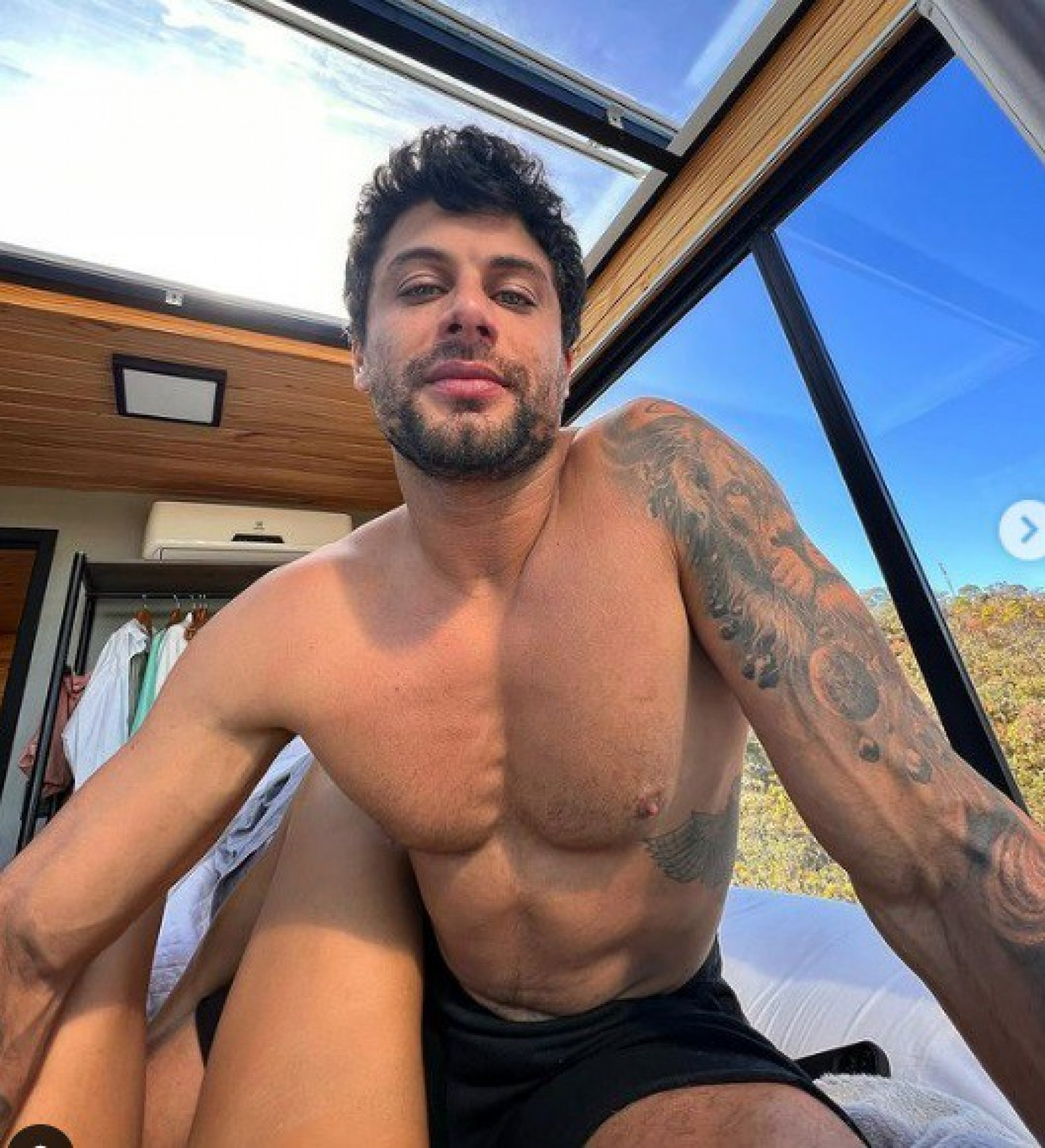 Aline Campos e o namorado, Jesus Luz - Reprodução do Instagram