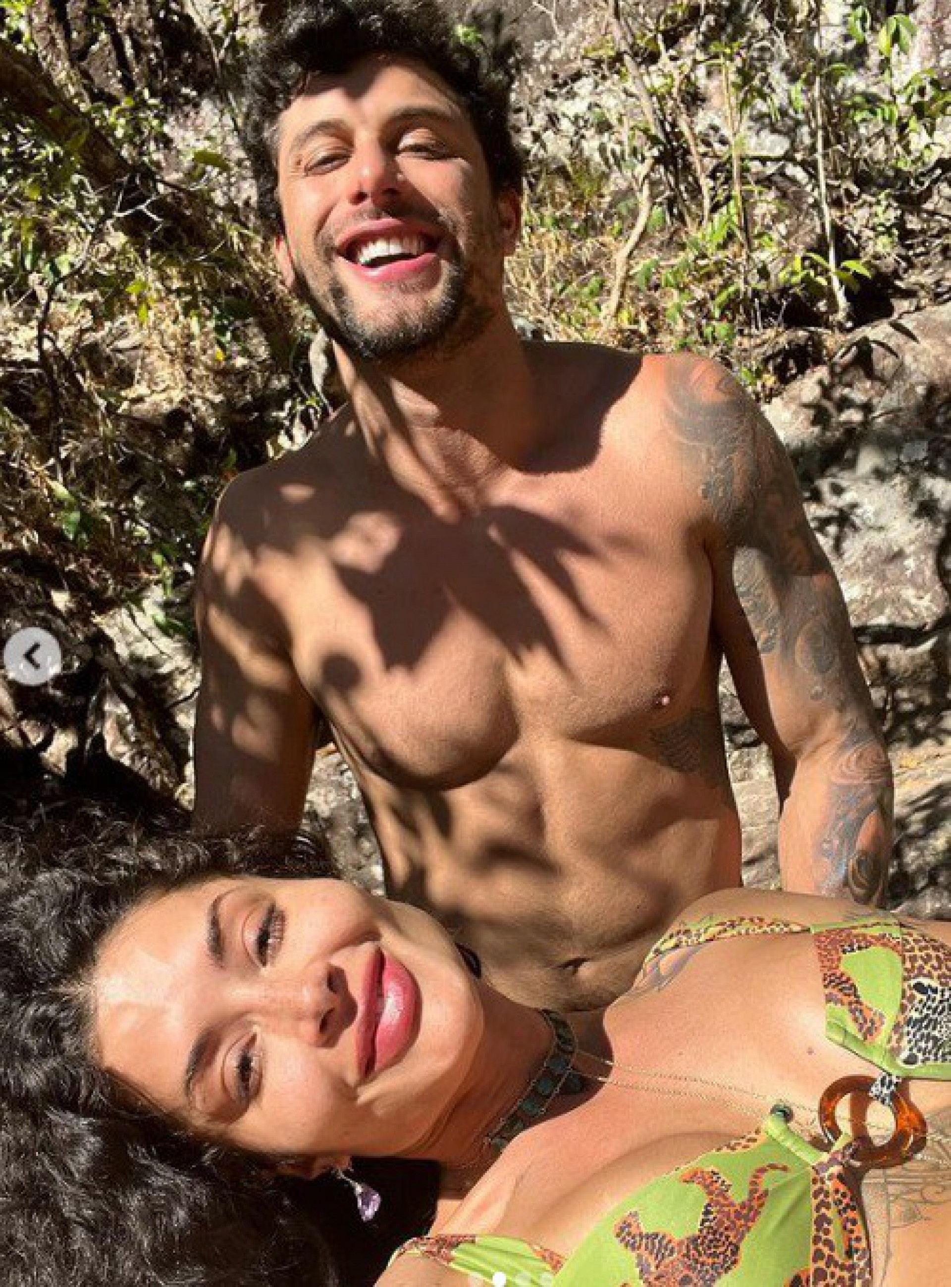 Aline Campos e o namorado, Jesus Luz - Reprodução do Instagram