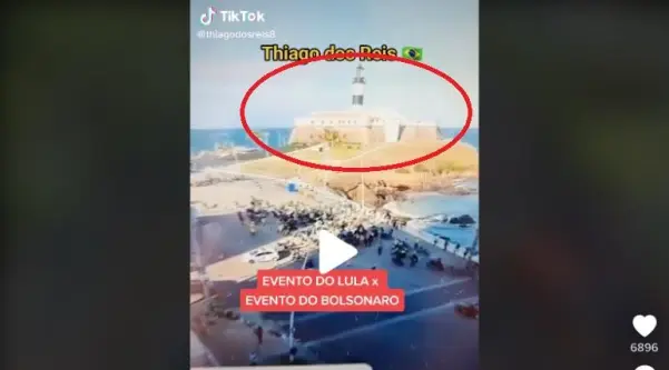 Post do TikTok alvo da verificação