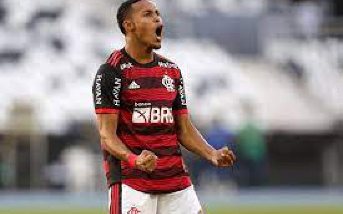 Lázaro em ação pelo Flamengo - Gilvan de Souza / Flamengo