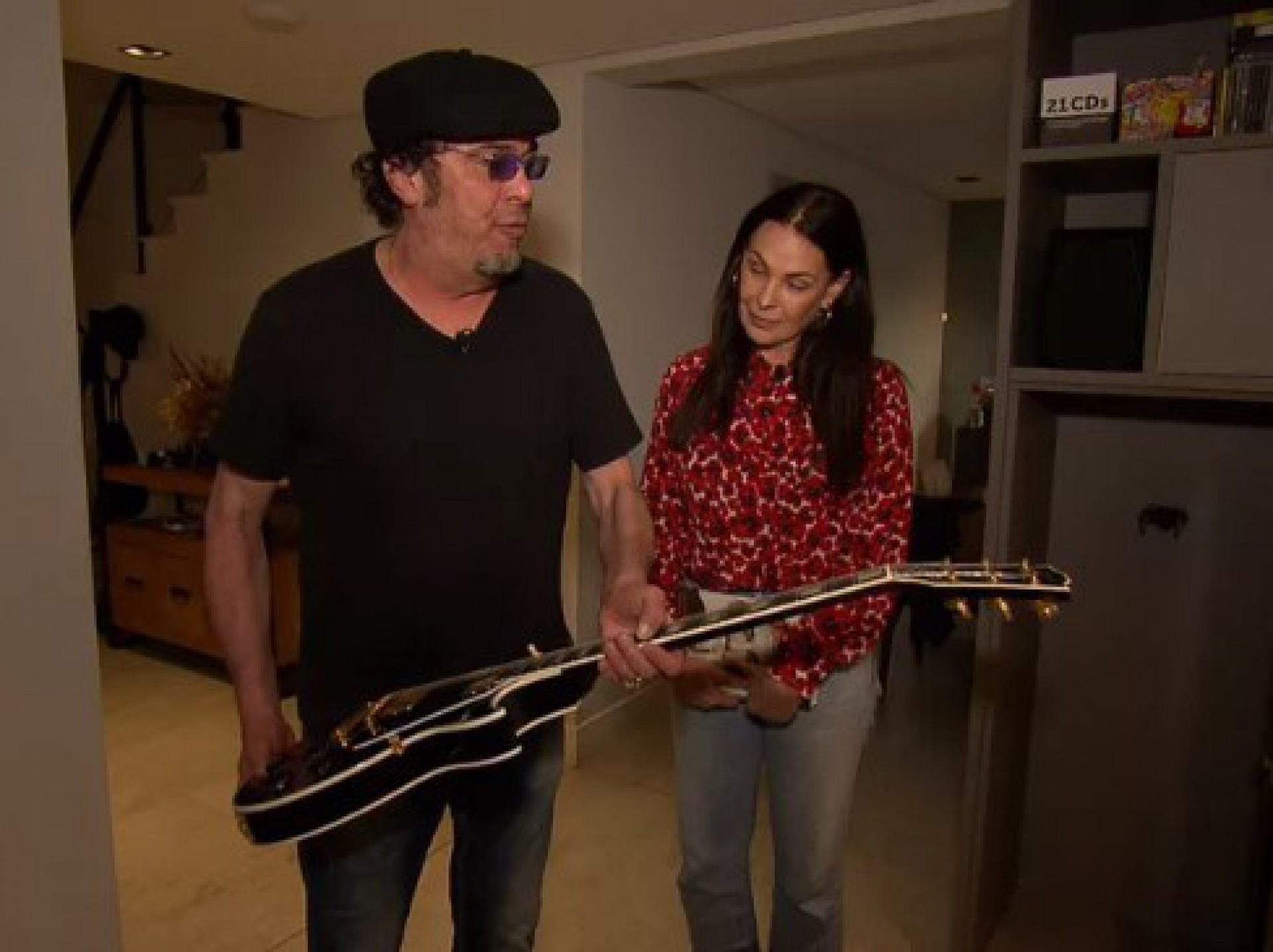 Walter Casagrande e Carolina Ferraz -  Divulgação/Record