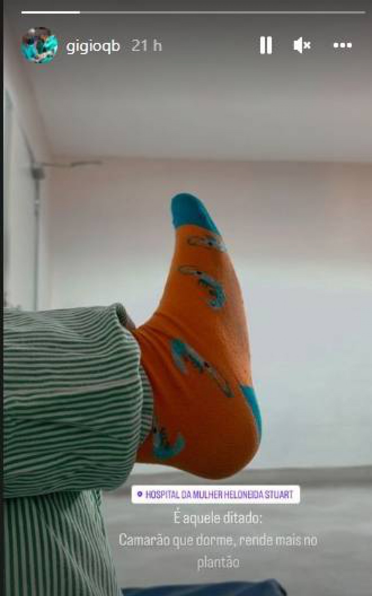 Giovanni possuí um perfil profissional no Instagram e costumava postar conteúdos relacionados ao seu dia a dia nas unidades de saúde - Rede Social