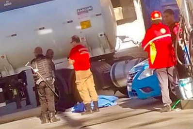 Vigia de posto de combustíveis morre ao cair de um caminhão tanque em Rio das Ostras
