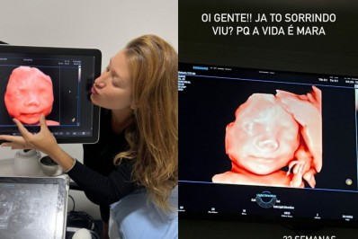Gabriela Pugliesi mostra ultrassom do primeiro filho: 'Feliz e aliviada'