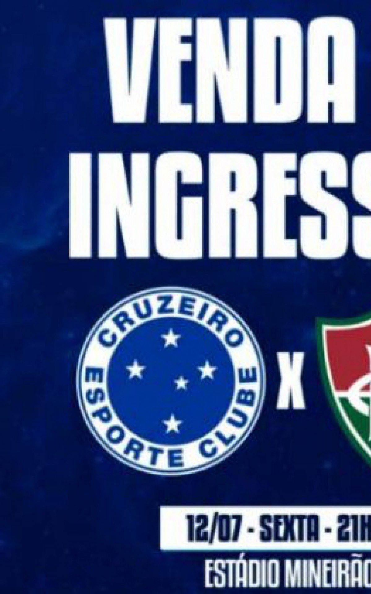 Cruzeiro comete gafe, troca o escudo do Fluminense e erra a data da partida