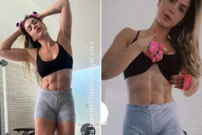 Kelly Key exibe barriga trincada e garante não ser resultado de lipoaspiração