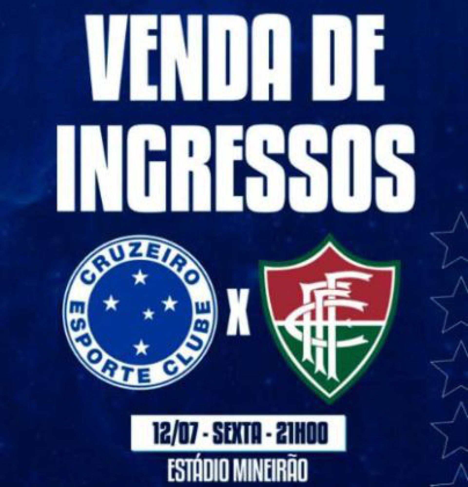 Cruzeiro comete gafe, troca o escudo do Fluminense e erra a data da partida - Reprodução/Twitter Cruzeiro