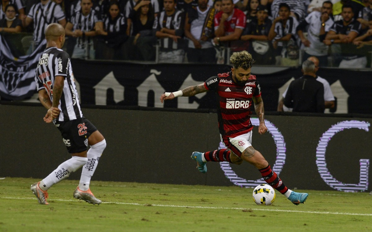 Gabigol em ação pelo Flamengo na Copa do Brasil