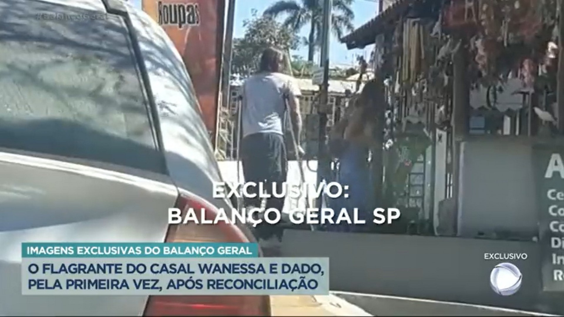Wanessa Camargo e Dado Dolabella foram vistos juntos em Goiás - Reprodução/Record TV